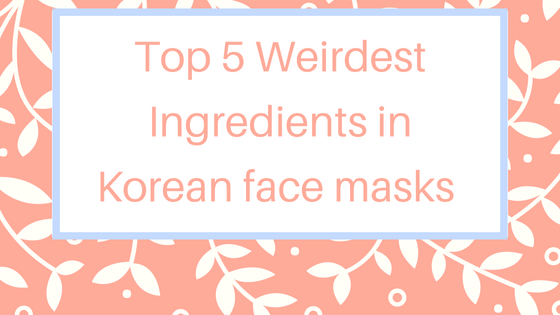Korean sheet mask