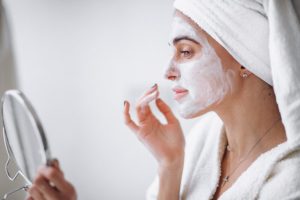 5 steps for a perfect post summer makeover- face mask-white
